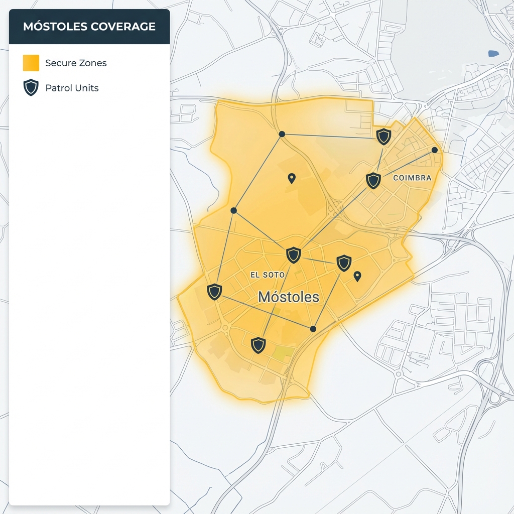 Mapa de Cobertura Seguridad Móstoles